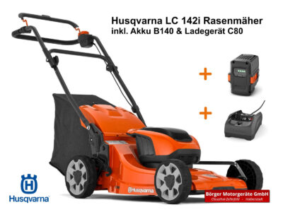 Husqvarna LC 142i Rasenmäher inkl. Akku | Ladegerät