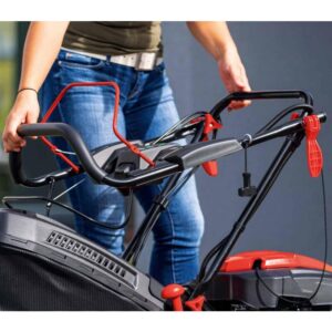 Selbstfahrender Benzin-Rasenmu00e4her Elektrostart 225cc 56cm Scheppach