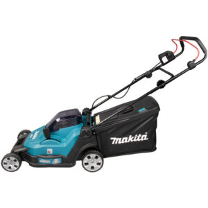 Rasenmäher 43 cm MAK 2x18V Li-Ion MAKITA 2 Batt. BL1850B + Ladegerät