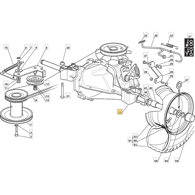 a376392c0583492c180158b0de04ecd9eefdcbe5.jpg Hydrostatischer Antrieb ORIGINAL STIGA Rasentraktor AT3 72 HBC